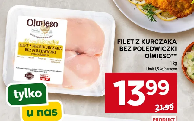 Filet z piersi kurczaka bez polędwiczki O!Mięso promocja w Stokrotka