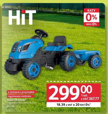 Traktor SMOBY promocja w Selgros