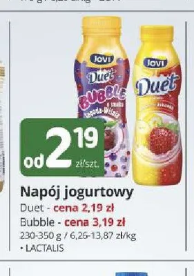 Napój jogurtowy Jovi Duet promocja w Marketvita