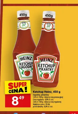 Ketchup pikantny Heinz promocja w Twój Market