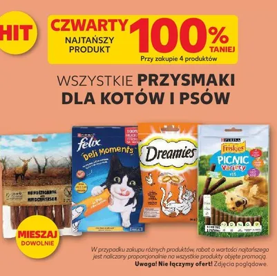 Przysmaki dla kotów i psów wszystkie rodzaje promocja w Kaufland