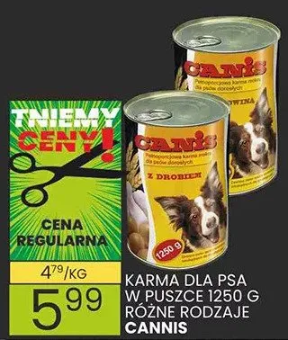 Karma dla psa w puszce różne rodzaje promocja w Wafelek