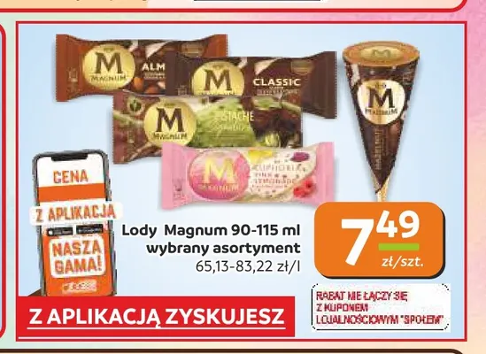 Lody Magnum promocja w Społem Częstochowa