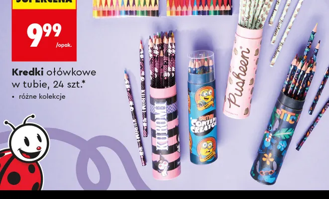 Kredki ołówkowe w tubie Bambino Pusheen promocja w Biedronka