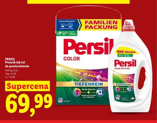 Żel do prania kolorów Persil promocja w Lidl