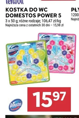 Kostka do WC Domestos Power 5 promocja w Stokrotka