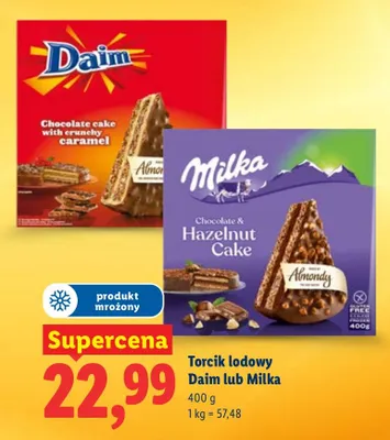 Torcik lodowy Milka promocja w Lidl
