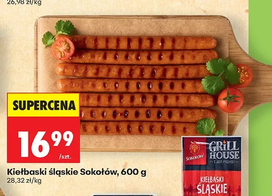 Kiełbaski śląskie Sokołów promocja w Biedronka