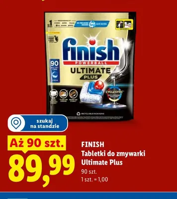 Tabletki do zmywarki Finish Ultimate Plus promocja w Lidl