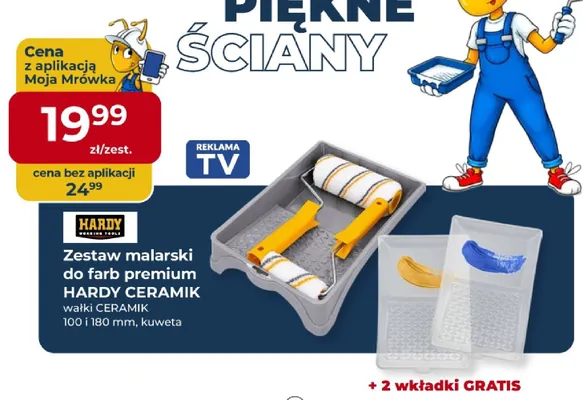 Zestaw malarski do farb premium Hardy Ceramik promocja w PSB Mrówka