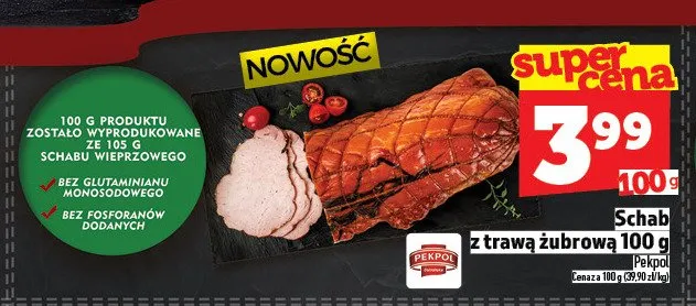Schab z trawą żubrową promocja w TOPAZ