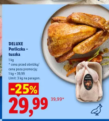 Perliczka - tuszka Deluxe promocja w Lidl