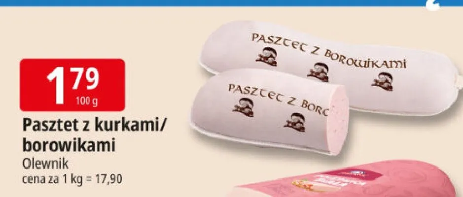 Pasztet z kurkammi/borowikami promocja w Leclerc