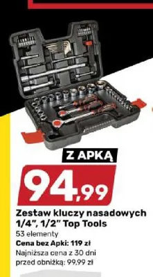 Zestaw kluczy nasadowych Top Tools promocja w Bricomarche
