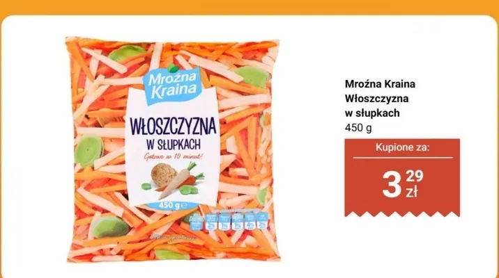 Włoszczyzna w słupkach promocja w Biedronka