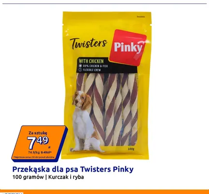 Przekąska dla psa Twisters Pinky kurczak i ryba promocja w Action