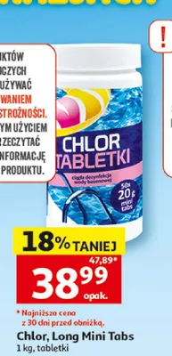 Chlor Long Mini Tabs promocja w Auchan