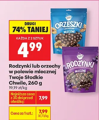 Orzeszki w polewie mlecznej promocja w Biedronka