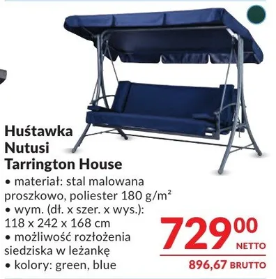 Huśtawka Nutusi Tarrington House promocja w Makro