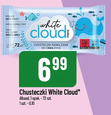 Chusteczki nawilżane White Cloud promocja w POLOmarket