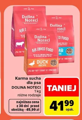 Karma sucha dla psa Dolina Noteci promocja w Carrefour