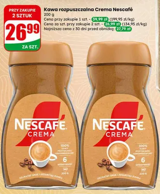 Kawa rozpuszczalna Crema promocja w Dino