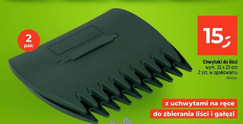 Chwytaki do liści 2-pak promocja w Dealz