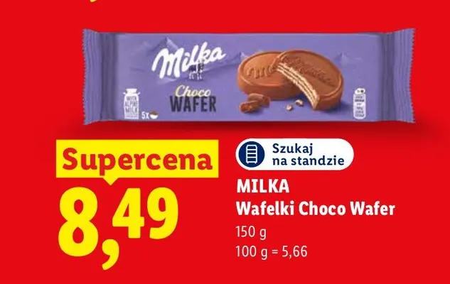 Wafelki Milka Choco Wafer promocja w Lidl