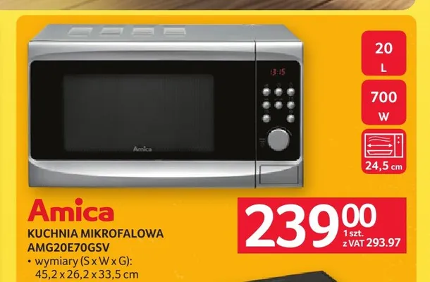 Kuchnia mikrofalowa Amica promocja w Selgros