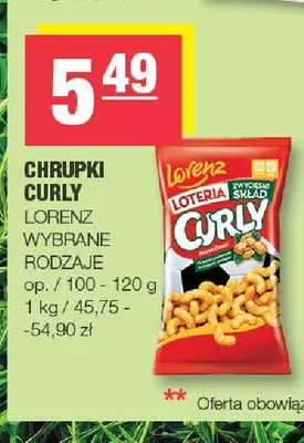 Chrupki Curly Lorenz promocja w SPAR