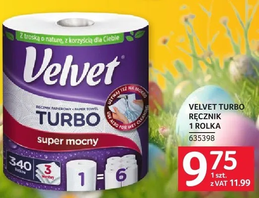 Ręcznik papierowy Velvet Turbo promocja w Selgros