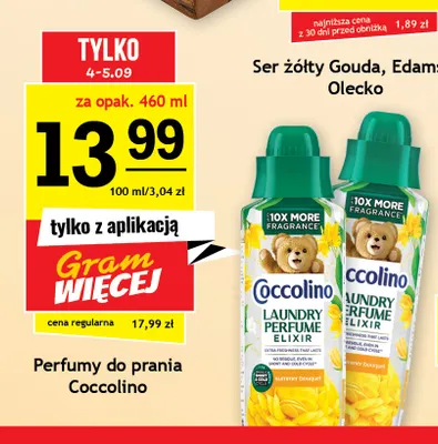 Perfumy do prania Coccolino promocja w Gram Market