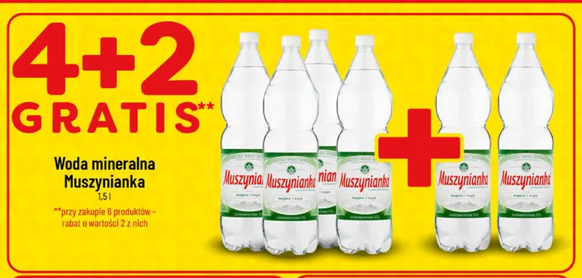 Woda mineralna gazowana Muszynianka promocja w POLOmarket