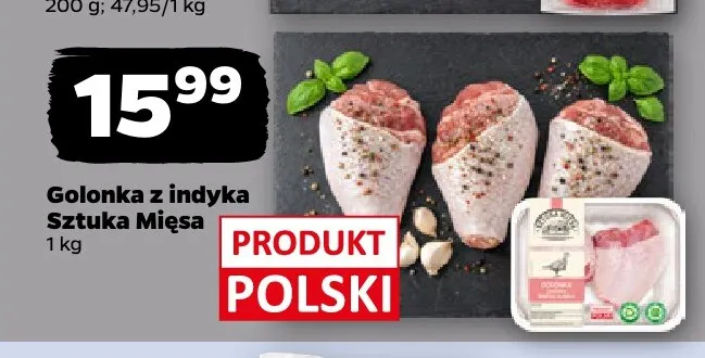 Golonka z indyka Sztuka Mięsa promocja w Netto