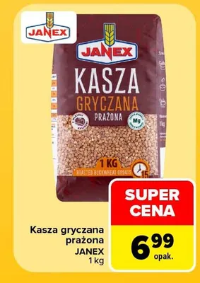Kasza gryczana prażona Janex promocja w Carrefour