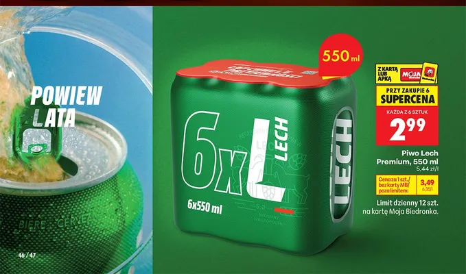 Piwo Lech Premium promocja w Biedronka