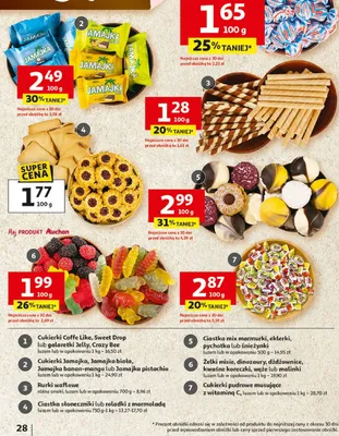 Cukierki pudrowe musujące z witaminą C promocja w Auchan