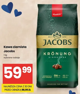 Kawa ziarnista Jacobs Krönung Signature promocja w Delikatesy Centrum