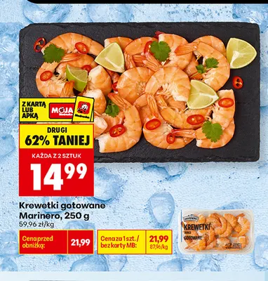 Krewetki gotowane Marinero promocja w Biedronka