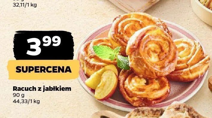 Racuch z jabłkiem promocja w Netto