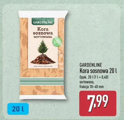 Kora sosnowa 20 l promocja w Aldi