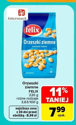 Orzeszki ziemne Felix promocja w Carrefour