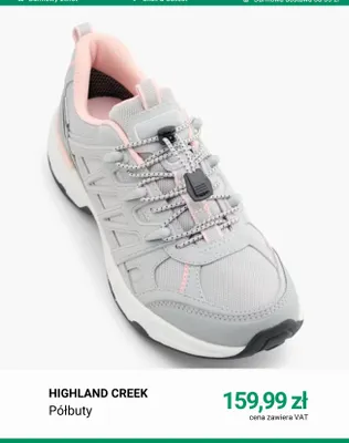 Półbuty Highland Creek promocja w Deichmann