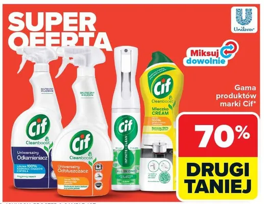 Gama produktów marki Cif promocja w Carrefour