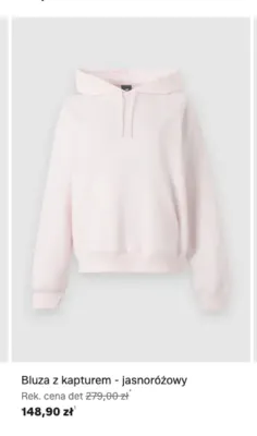 Bluza z kapturem New Balance jasnoróżowa promocja w Lounge by Zalando