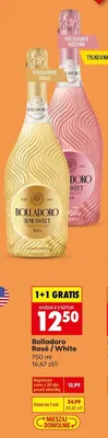 Wino musujące Bolladoro White promocja w Biedronka