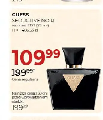 Woda toaletowa Guess Seductive Noir promocja w Drogerie Jawa