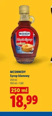Syrop klonowy Mcennedy promocja w Lidl
