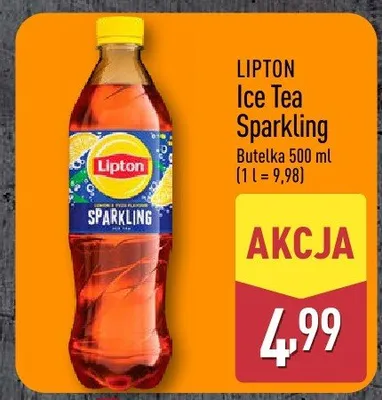 Napój Ice Tea Sparkling Lipton promocja w Aldi