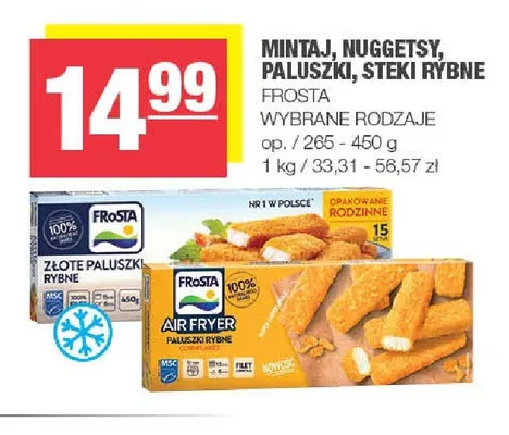 Steki rybne Frosta promocja w SPAR
